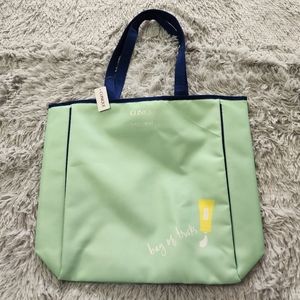 Clinique Kate Spade Collab Green Tote Bag